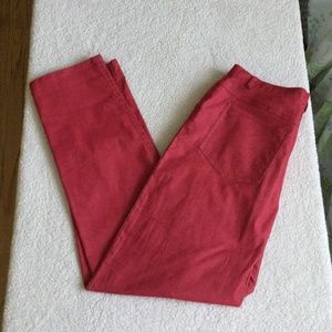 Doncaster Red Jeans Stretch Denim Pants Chambray - Size 12 Petite